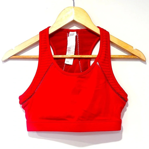FABLETICS Katelyn red medium impact sports bra | Training workout top | X-Small* - Picture 2 of 6